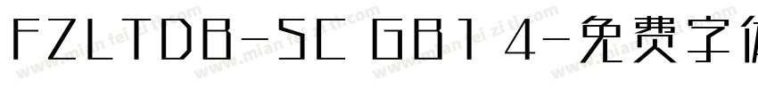 FZLTDB-SC GB1 4字体转换